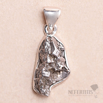 Meteorit-Anhänger Campo del Cielo Silber Ag 925 P2287