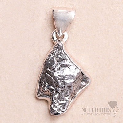 Meteorit-Anhänger Campo del Cielo Silber Ag 925 P2293