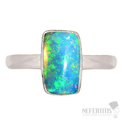Äthiopischer Opalring Silber Ag 925 R2316