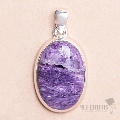 Charoite pendant silver Ag 925 P2317