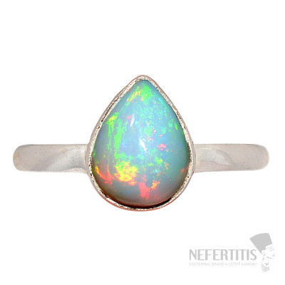 Ethiopian opal ring silver Ag 925 R2326
