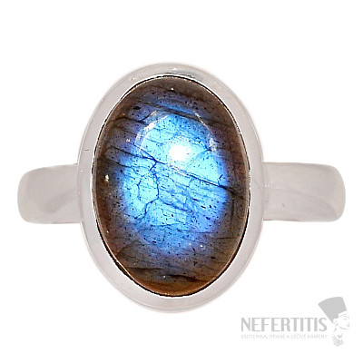 Labradorit-Regenbogenring Silber Ag 925 R2333