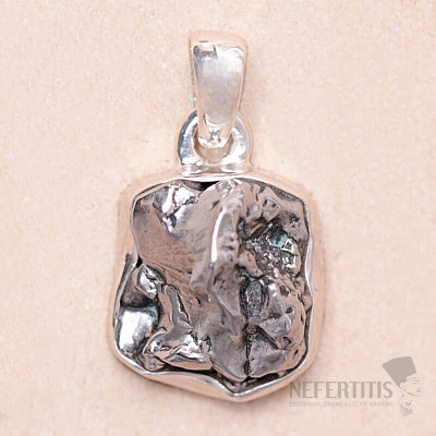 Meteorit-Anhänger Campo del Cielo Silber Ag 925 P2333