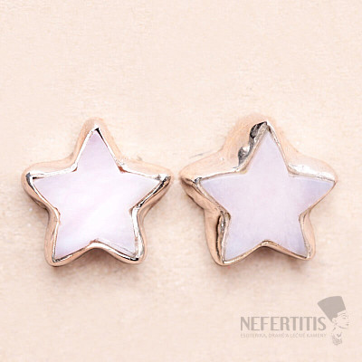 Pink opal earrings silver Ag 925 23373