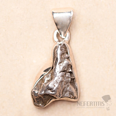 Meteorit-Anhänger Campo del Cielo Silber Ag 925 P2341