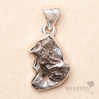 Meteorit Campo del Cielo přívěsek stříbro Ag 925 P2343