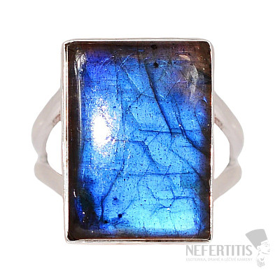 Labradorit-Regenbogenring Silber Ag 925 R2361