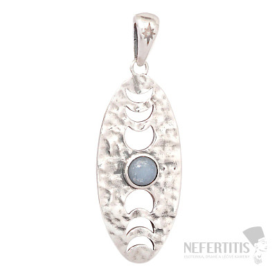Dizajnový prívesok opál Owyhee striebro Ag 925 P2378