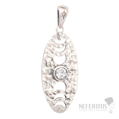 Designový přívěsek křišťál stříbro Ag 925 P2381