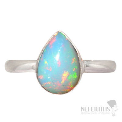 Ethiopian opal ring silver Ag 925 R2408