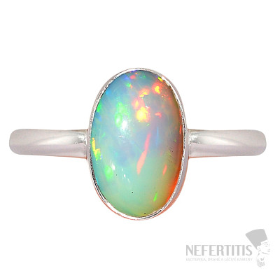 Opál etiópsky prsteň striebro Ag 925 R2410