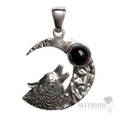 Dizajnový prívesok onyx striebro Ag 925 P242