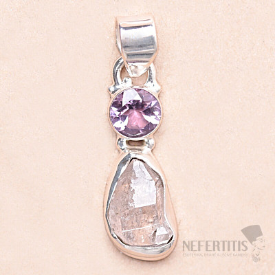Herkimer diamant přívěsek stříbro Ag 925 KO250