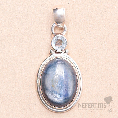 Kyanite silver pendant Ag 925 25514