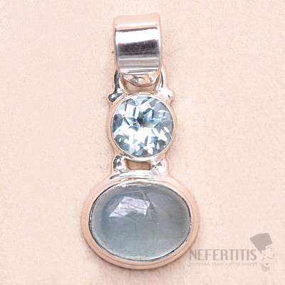 Aquamarin-Anhänger Silber Ag 925 KO262