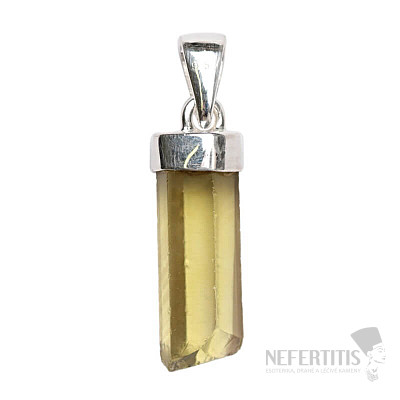 Designer pendant with Lemon topaz silver Ag 925 P265