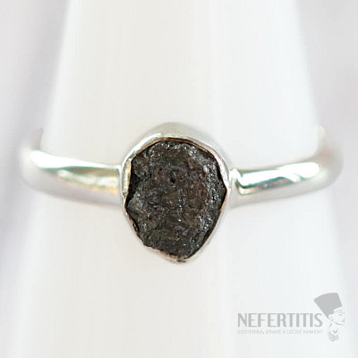 Diamant přírodní surový prsten stříbro Ag 925 R265