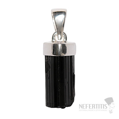 Design pendant tourmaline scoryl silver Ag 925 P266