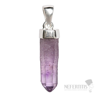 Designer pendant amethyst raw silver Ag 925 P268