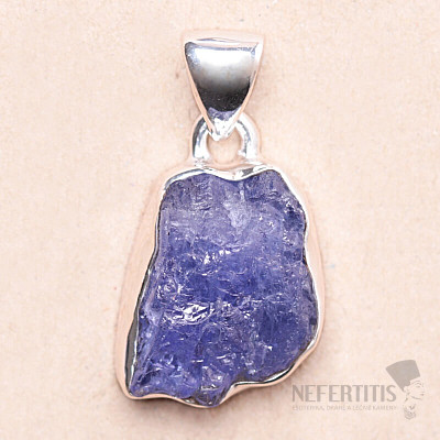 Tansanit Rohanhänger Silber Ag 925 LOT268