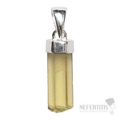Designer pendant with Lemon topaz silver Ag 925 P269
