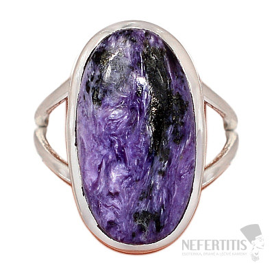 Čaroit prsteň striebro Ag 925 R27