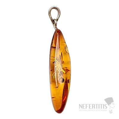 Jantar přívěsek stříbro Ag 925 č. 27