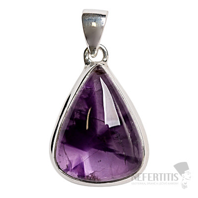 Ametyst star prívesok striebro Ag 925 P273