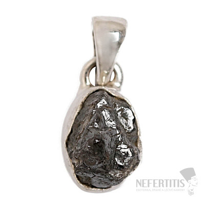 Diamant Natur Roh Anhänger Silber Ag 925 P276