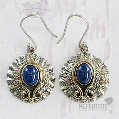 Lapis Lazuli náušnice striebro Ag 925 27908