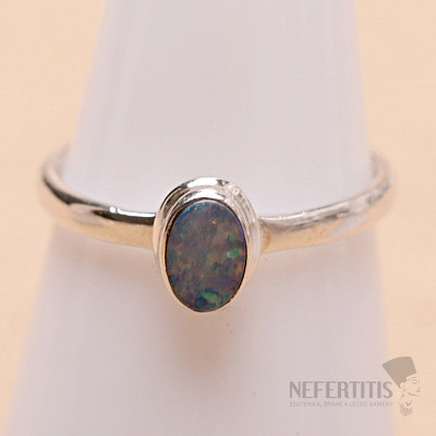 Opal australischer Ring Silber Ag 925 R2796