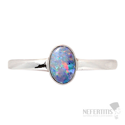 Opal australischer Ring Silber Ag 925 R2805