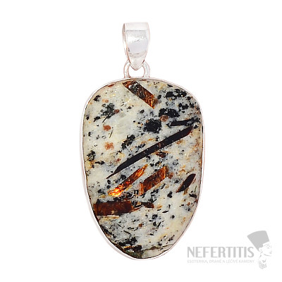 Astrophyllit-Anhänger Silber Ag 925 P283