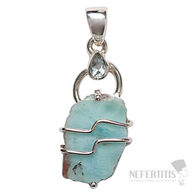 Designer pendant larimar silver Ag 925 P284