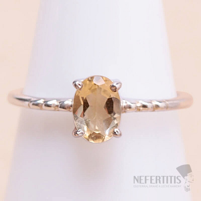 Ring mit Citrinschliff, Silber Ag 925 KO284