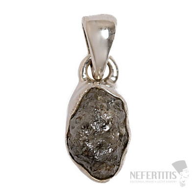 Diamant Natur Roh Anhänger Silber Ag 925 P285