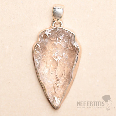 Lemurský krystal přívěsek stříbro Ag 925 P285