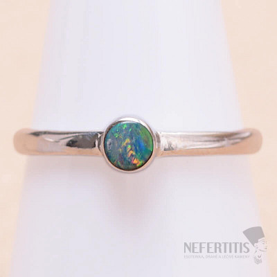 Opal australischer Ring Silber Ag 925 R2859