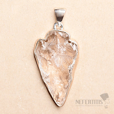 Lemurský krystal přívěsek stříbro Ag 925 P287