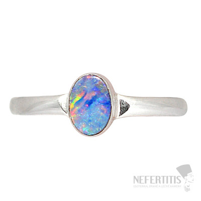 Opal australischer Ring Silber Ag 925 R2872