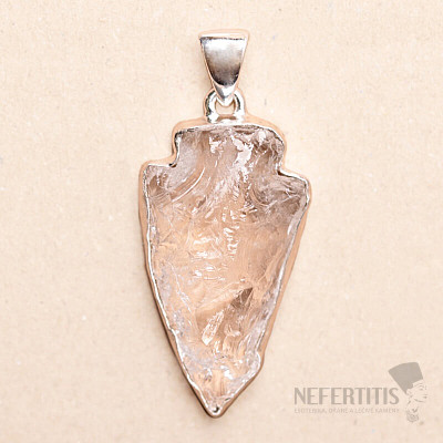 Lemurský krystal přívěsek stříbro Ag 925 P288