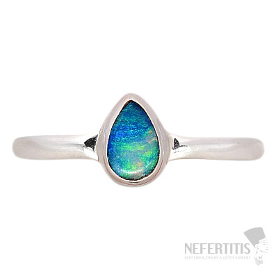 Opal australischer Ring Silber Ag 925 R2902