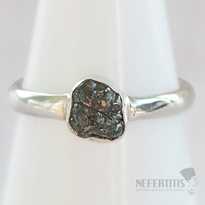 Diamant přírodní surový prsten stříbro Ag 925 R291