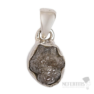 Diamant Natur Roh Anhänger Silber Ag 925 P291