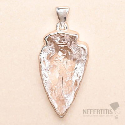 Lemurský krystal přívěsek stříbro Ag 925 P291