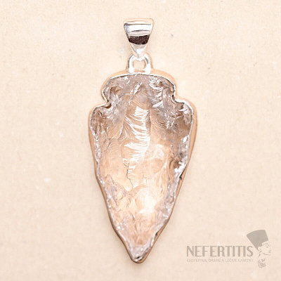 Lemurský krystal přívěsek stříbro Ag 925 P293