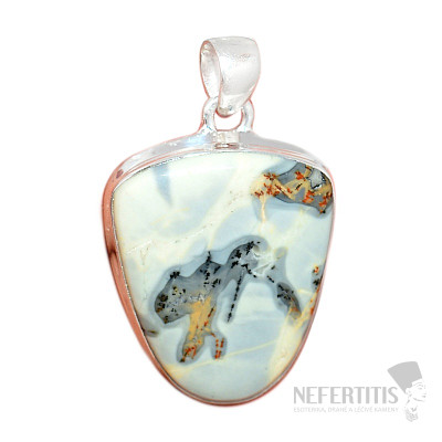 Indonesian Maligano jasper pendant silver Ag 925 P298