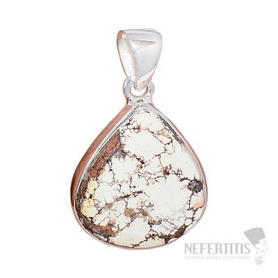 Magnesite Wild horse pendant silver Ag 925 P299