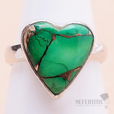 Turquoise green ring silver Ag 925 29984
