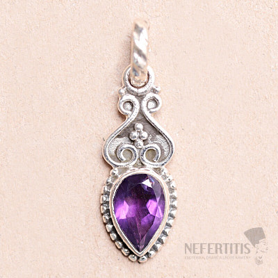 Amethyst-Anhänger Silber Ag 925 MIX3